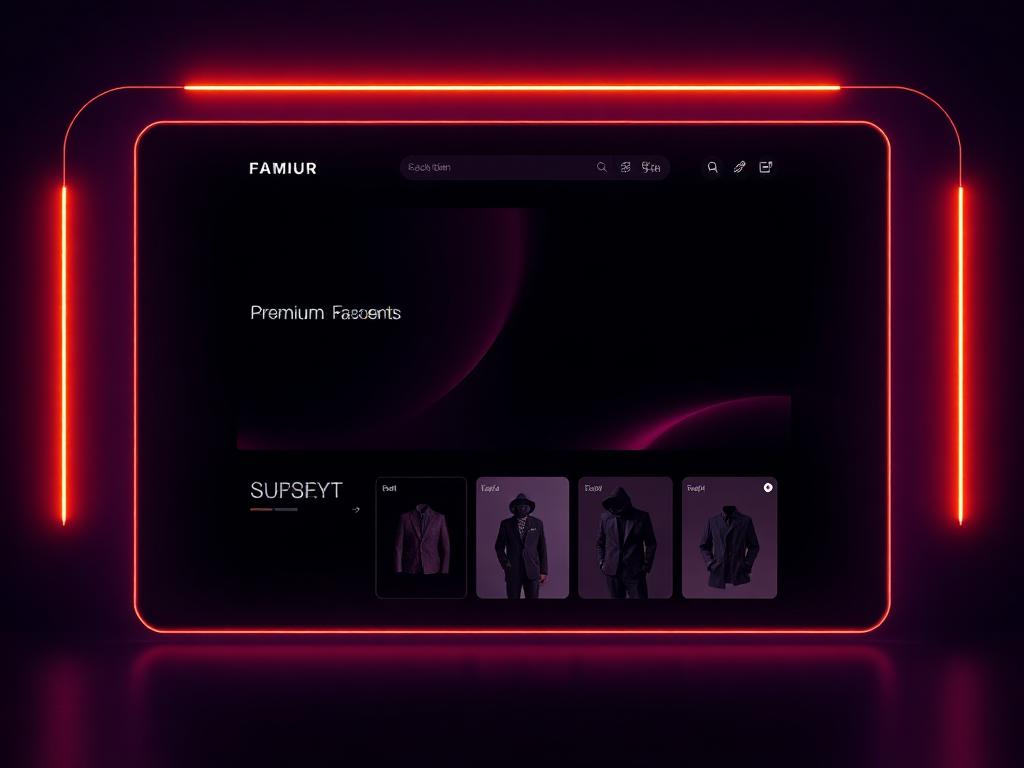 Luxury fashion e-store